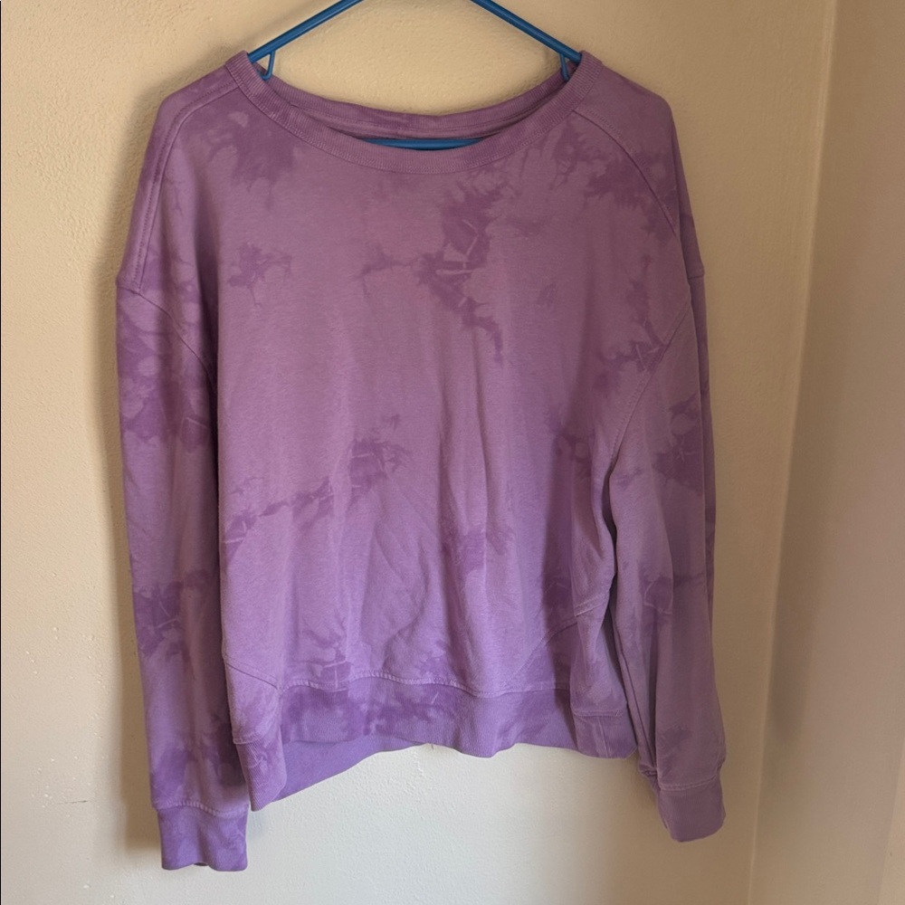 Purple Tie-Dye Crewneck Sweatshirt